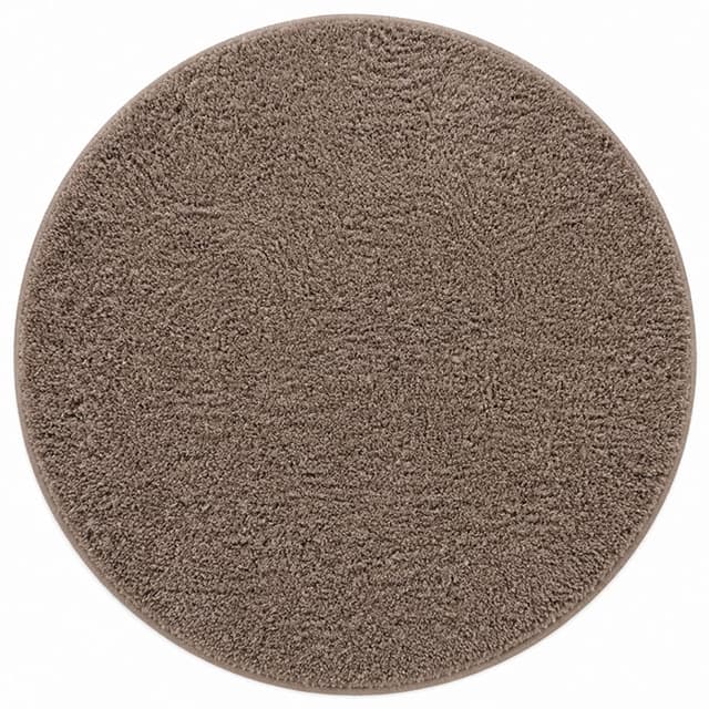 Okrugli tepih Dolce Vita 01BBB u braon boji sa mekanom mikrofiber površinom i debljinom od 25 mm