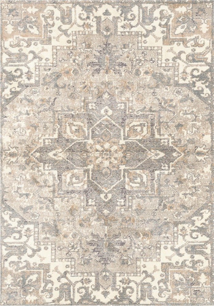 Sintelon tepih Saga 39KVE Sintelon tepih Saga 39 KVE – moderan tepih sa orijentalnim motivom, sivim, bež i bijelim tonovima i debljinom od 8 mm.