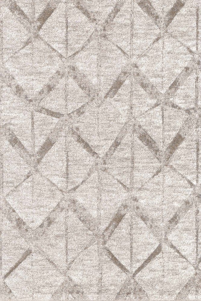 Sintelon tepih Vegas Home 02WBE Sintelon tepih Vegas Home 02 WBE – romboidni dezen u svijetlo i tamno-bež nijansama.