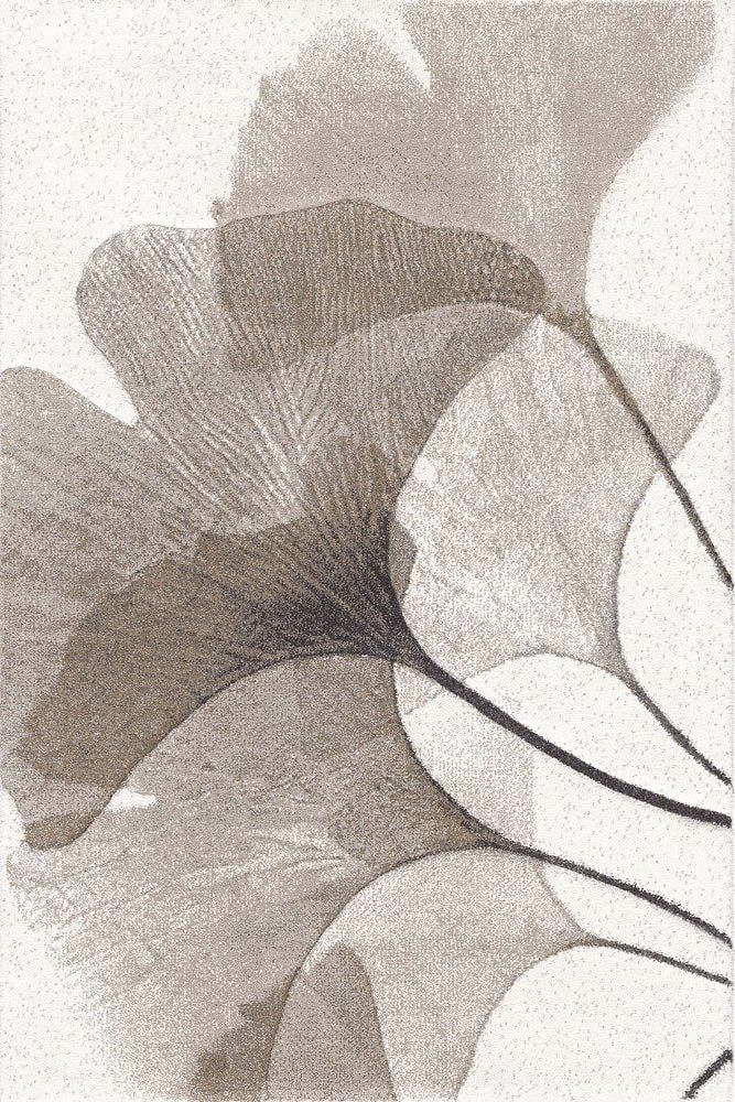 Sintelon tepih Vegas Home 21EBW Sintelon tepih Vegas Home 21 EBW – tepih sa motivima listova u bež, sivoj i smeđoj nijansi na svijetloj podlozi.