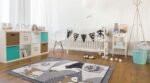 Dječiji tepih Vegas Kids 06WBG antialergijski dezen u sivim, bijelim i bež tonovima
