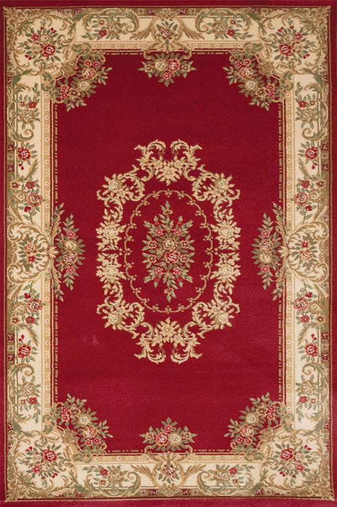 sintelon-tepih-solid-01ccc Sintelon tepih Solid 01CCC klasični crveni dezen sa ornamentom i bordurom