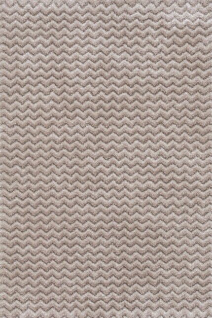 Sintelon tepih Stage 01EDE sa cik-cak linijama u bež, braon i bijelim tonovima